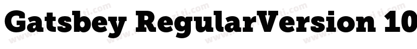 Gatsbey RegularVersion 1000字体转换